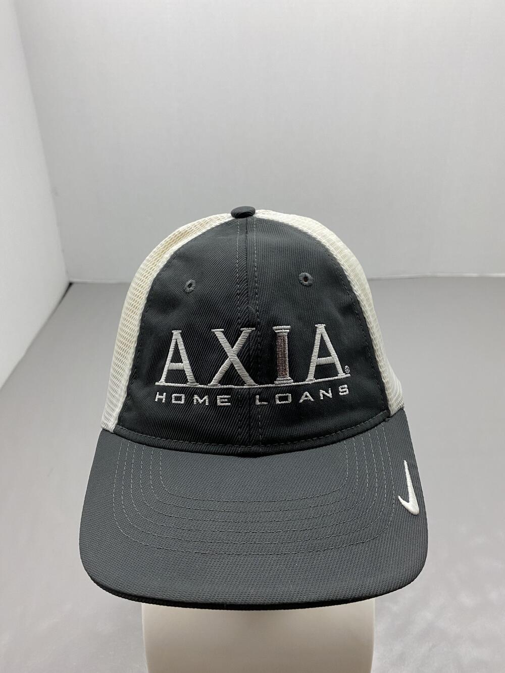 Nike Hat Cap Strap Back One Size Gray AXIA Trucker Twill Baseball Cap Mens